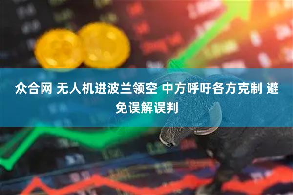 眾合網 無人機進波蘭領空 中方呼吁各方克制 避免誤解誤判